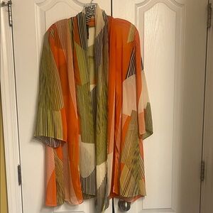 Colorful Geometric Kimono Cardigan